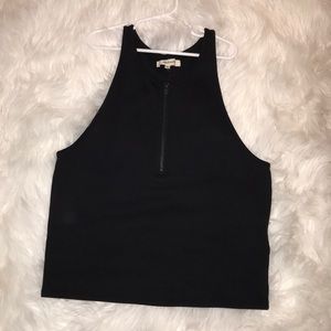 MADEWELL racerback tank with front zipper